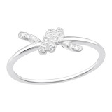 Knot - 925 Sterling Silver Rings with CZ SD46467