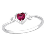 Heart - 925 Sterling Silver Rings with CZ SD46474