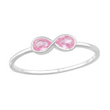 Infinity - 925 Sterling Silver Rings with CZ SD46872