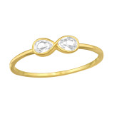 Infinity - 925 Sterling Silver Rings with CZ SD46873