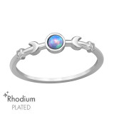 Triple Moon & Stars - 925 Sterling Silver Rings with CZ SD47133