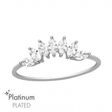 Marquise - 925 Sterling Silver Rings with CZ SD47140