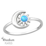 Sun & Moon - 925 Sterling Silver Rings with CZ SD47141