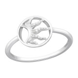 Sun - 925 Sterling Silver Rings with CZ SD47217