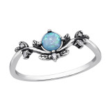 Leaf - 925 Sterling Silver Rings with CZ SD47672