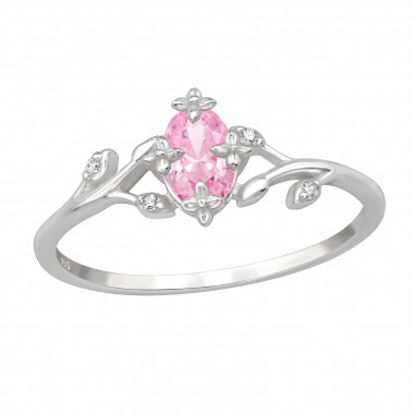 Flower Marquise - 925 Sterling Silver Rings with CZ SD49670