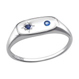 Starburst - 925 Sterling Silver Rings with CZ SD50181
