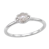 Shell Imitation - 925 Sterling Silver Rings with CZ SD50970