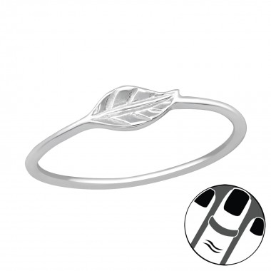 Leaf - 925 Sterling Silver Midi Rings SD19932