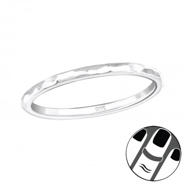 Rock - 925 Sterling Silver Midi Rings SD19939