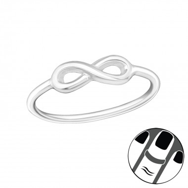 Infinity - 925 Sterling Silver Midi Rings SD19940