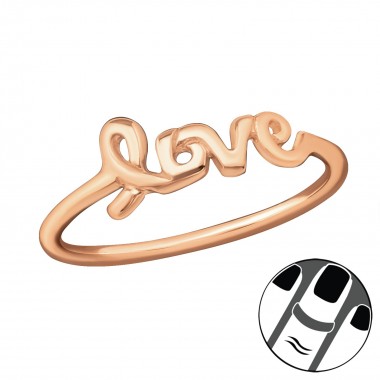 Love - 925 Sterling Silver Midi Rings SD19948