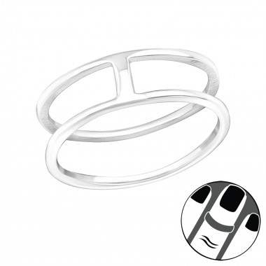 Line - 925 Sterling Silver Midi Rings SD20736