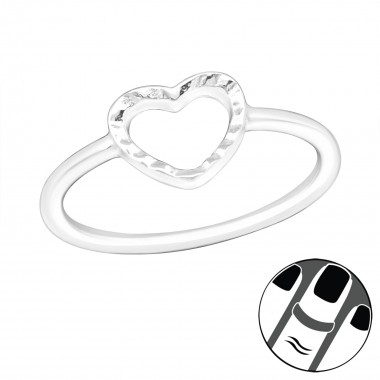 Heart - 925 Sterling Silver Midi Rings SD20987