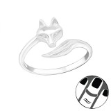 Fox - 925 Sterling Silver Midi Rings SD20988