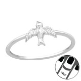 Bird - 925 Sterling Silver Midi Rings SD21694