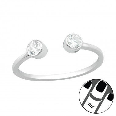 Open - 925 Sterling Silver Midi Rings SD29225