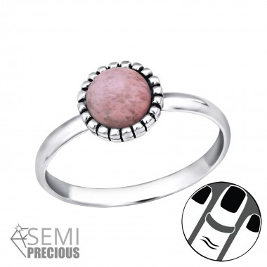 Round - 925 Sterling Silver Midi Rings SD30310