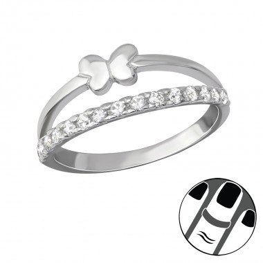 Butterfly - 925 Sterling Silver Midi Rings SD36518
