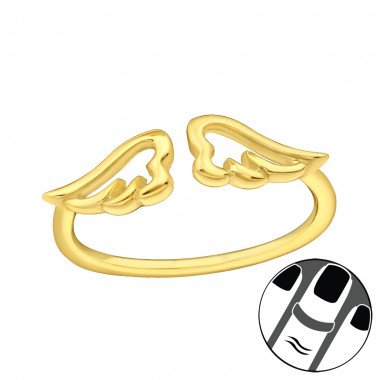 Wings - 925 Sterling Silver Midi Rings SD43381