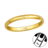 Round Band - 925 Sterling Silver Midi Rings SD48588
