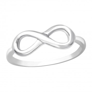 Infinity - 925 Sterling Silver Simple Rings SD15056