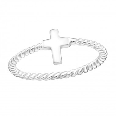 Cross - 925 Sterling Silver Simple Rings SD16887