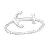 Anchor - 925 Sterling Silver Simple Rings SD16891