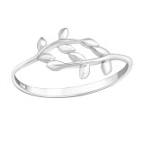 Branches - 925 Sterling Silver Simple Rings SD17195