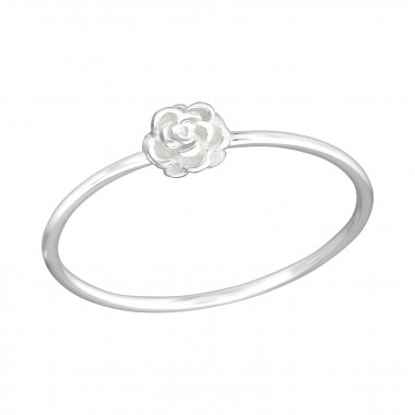 Rose - 925 Sterling Silver Simple Rings SD18893