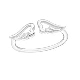 Wing - 925 Sterling Silver Simple Rings SD19429