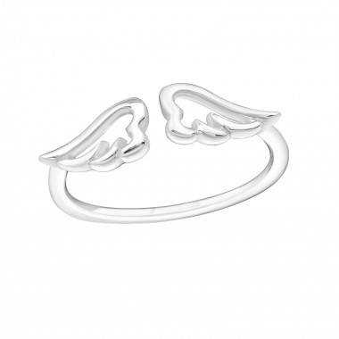 Wing - 925 Sterling Silver Simple Rings SD19429