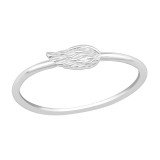 Wing - 925 Sterling Silver Simple Rings SD20178