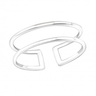 Line - 925 Sterling Silver Simple Rings SD20659