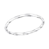 Twisted - 925 Sterling Silver Simple Rings SD26705