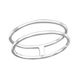Round - 925 Sterling Silver Simple Rings SD26825