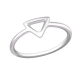 Triangle - 925 Sterling Silver Simple Rings SD29253