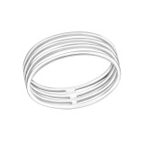 Stackable - 925 Sterling Silver Simple Rings SD30510