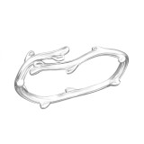 Twig - 925 Sterling Silver Simple Rings SD30512