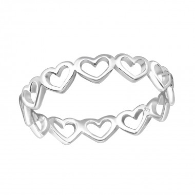 Heart - 925 Sterling Silver Simple Rings SD33827
