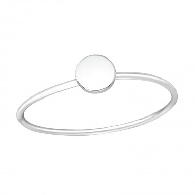 Circle - 925 Sterling Silver Simple Rings SD35607