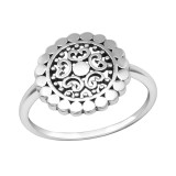Flower - 925 Sterling Silver Simple Rings SD35679