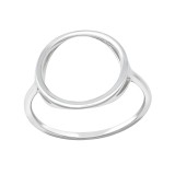 Oval - 925 Sterling Silver Simple Rings SD35707
