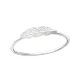Feather - 925 Sterling Silver Simple Rings SD35769
