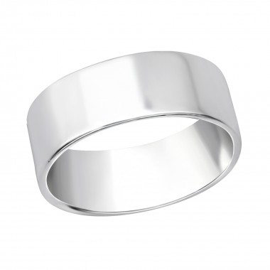 7mm Band - 925 Sterling Silver Simple Rings SD35813