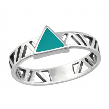 Triangle - 925 Sterling Silver Simple Rings SD36408