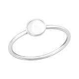Round - 925 Sterling Silver Simple Rings SD36764