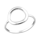 Circle - 925 Sterling Silver Simple Rings SD36765