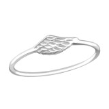 Wing - 925 Sterling Silver Simple Rings SD37229