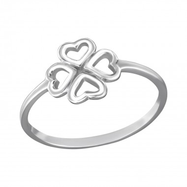 Lucky Clover - 925 Sterling Silver Simple Rings SD37290